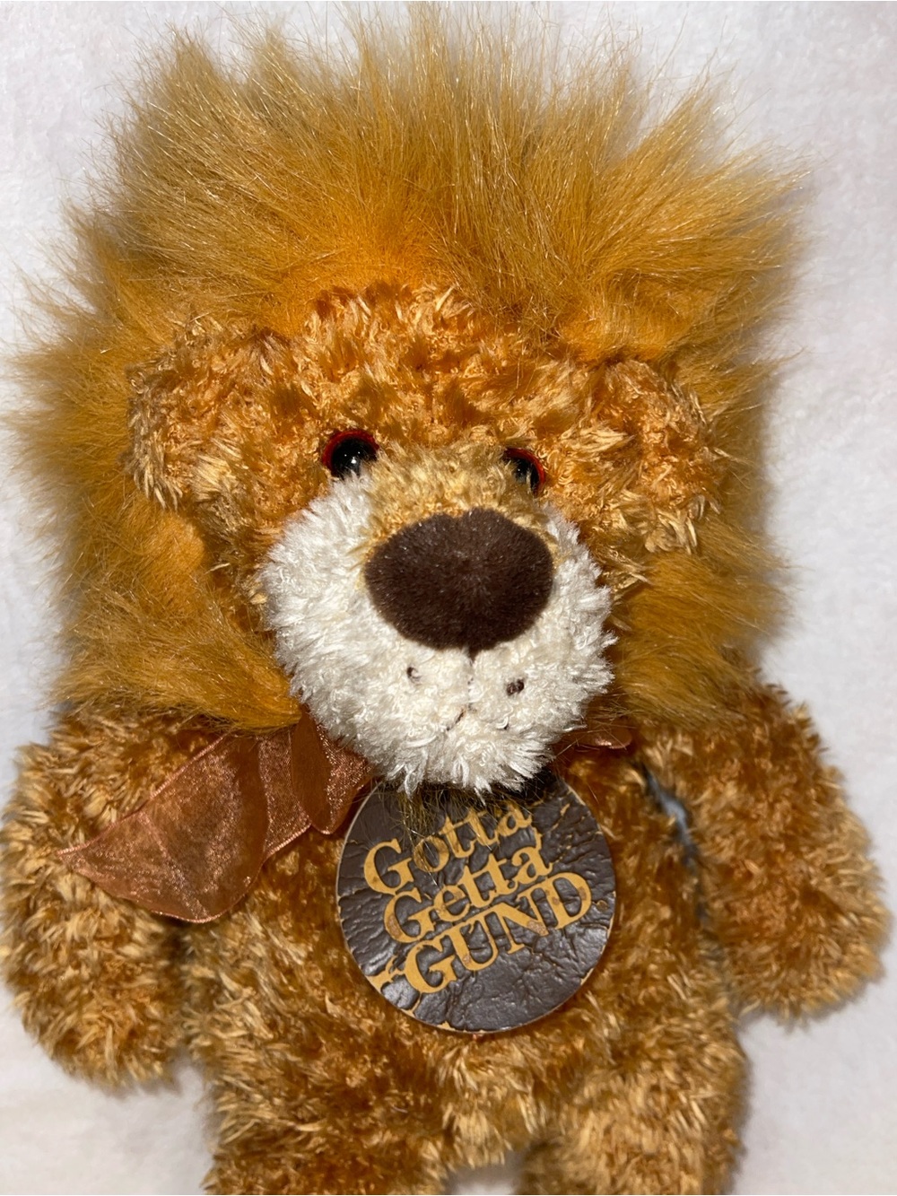 Vtg GUND Pounce DeLion Plush Lion 16" Stuffed Animal 5039 Gotta Getta Tag